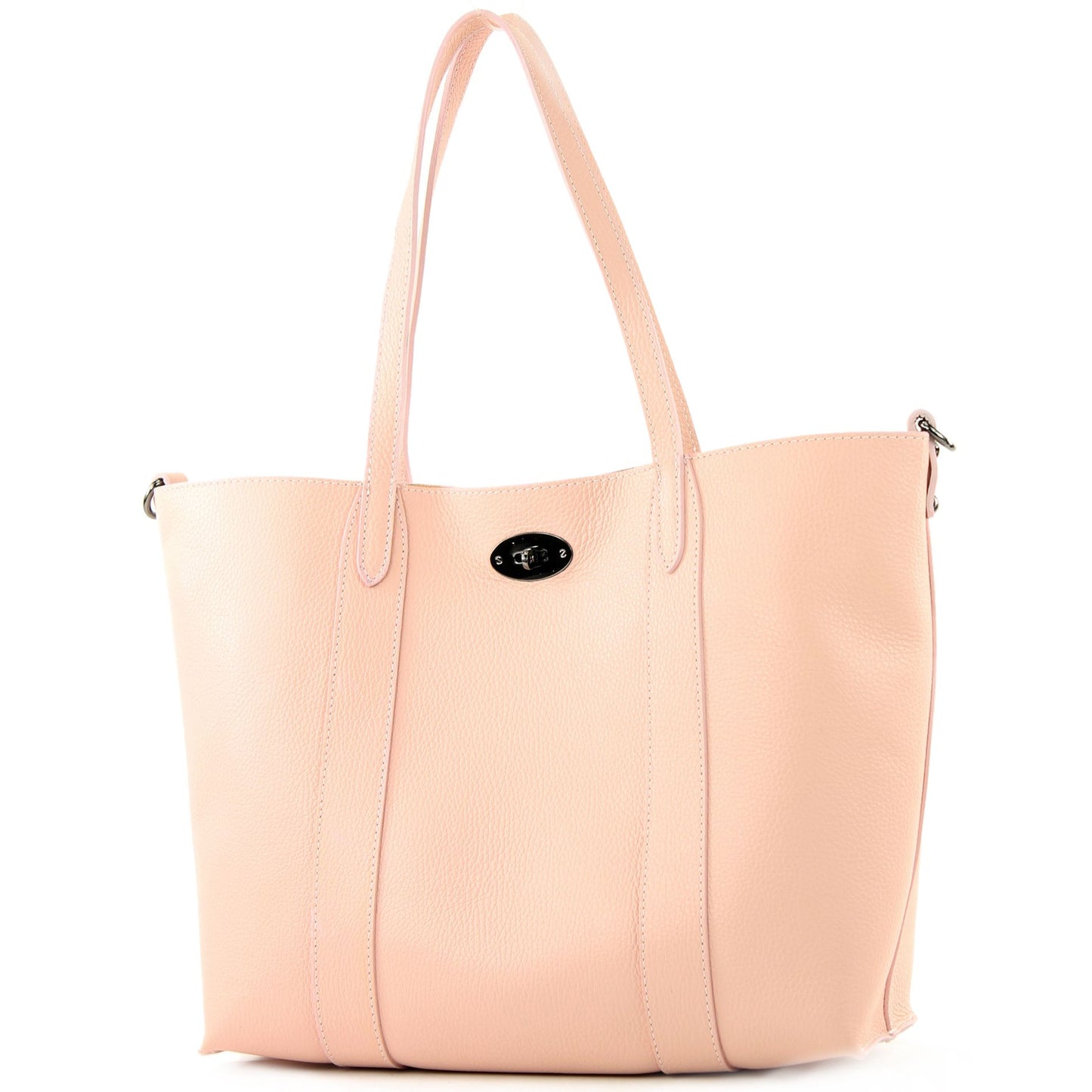 modamoda de - T187 - ital. Shopper DIN A4  Leder Damentasche mit Innentasche