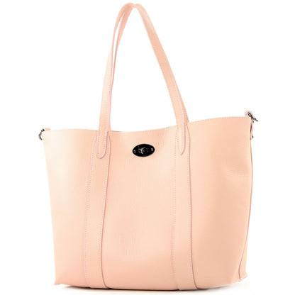 modamoda de - T187 - ital. Shopper DIN A4  Leder Damentasche mit Innentasche