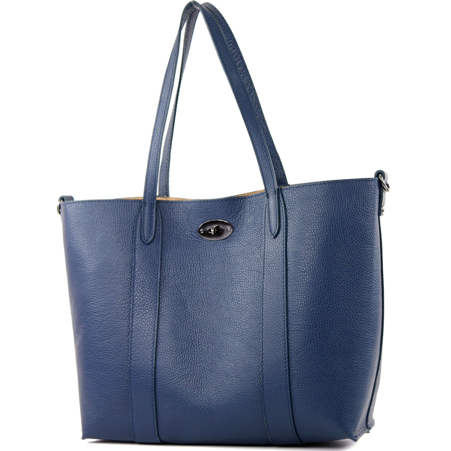 modamoda de - T187 - ital. Shopper DIN A4  Leder Damentasche mit Innentasche