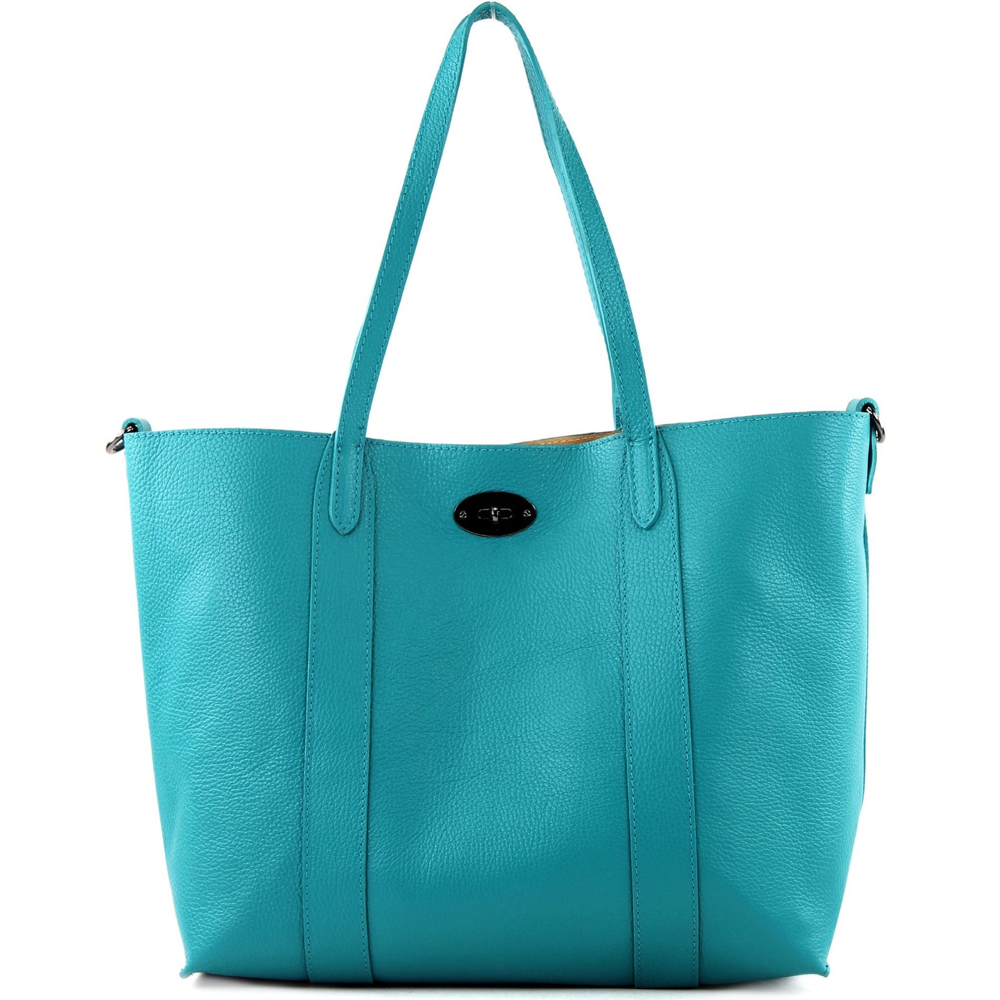 modamoda de - T187 - ital. Shopper DIN A4  Leder Damentasche mit Innentasche