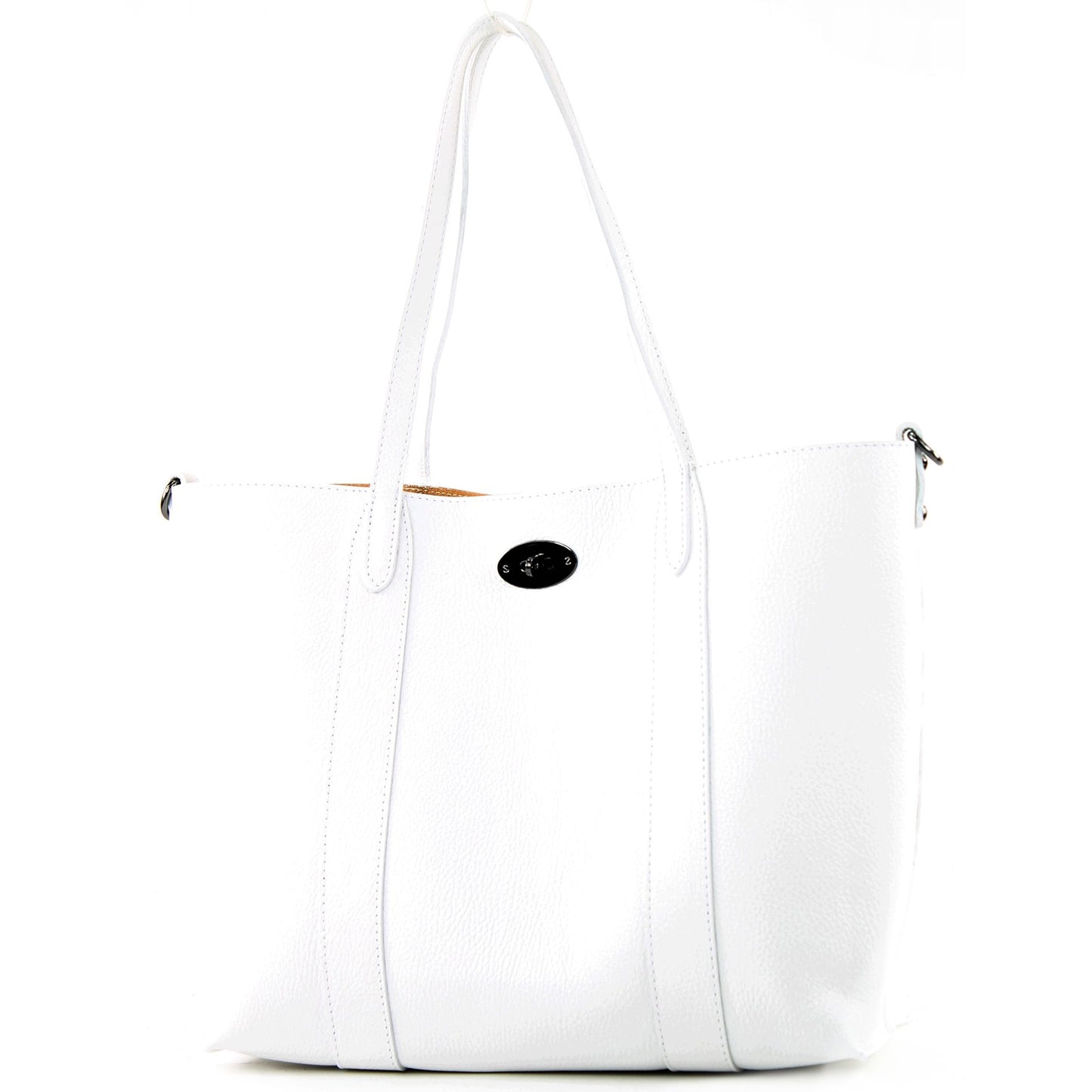 modamoda de - T187 - ital. Shopper DIN A4  Leder Damentasche mit Innentasche