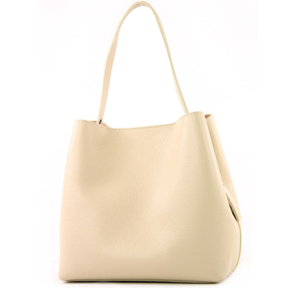 modamoda de - T188 - ital. Shopper Henkeltasche aus Leder