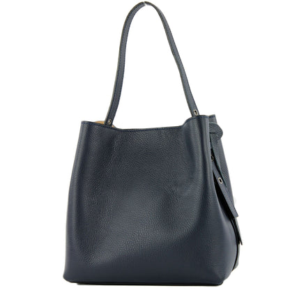 modamoda de - T188 - ital. Shopper Henkeltasche aus Leder