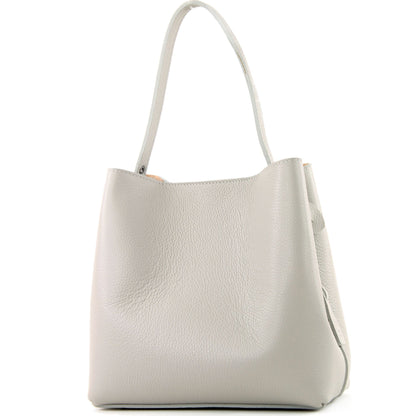 modamoda de - T188 - ital. Shopper Henkeltasche aus Leder