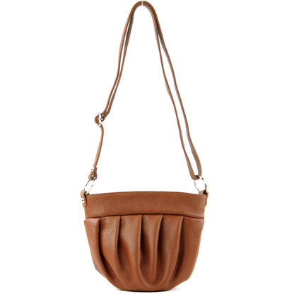 modamoda de T191 Damen Leder Umhängetasche Schultertasche Klein handmade in Italy