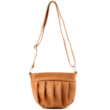 modamoda de T191 Damen Leder Umhängetasche Schultertasche Klein handmade in Italy