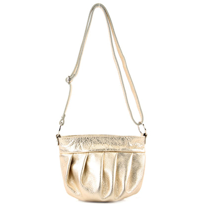 modamoda de T191 Damen Leder Umhängetasche Schultertasche Klein handmade in Italy