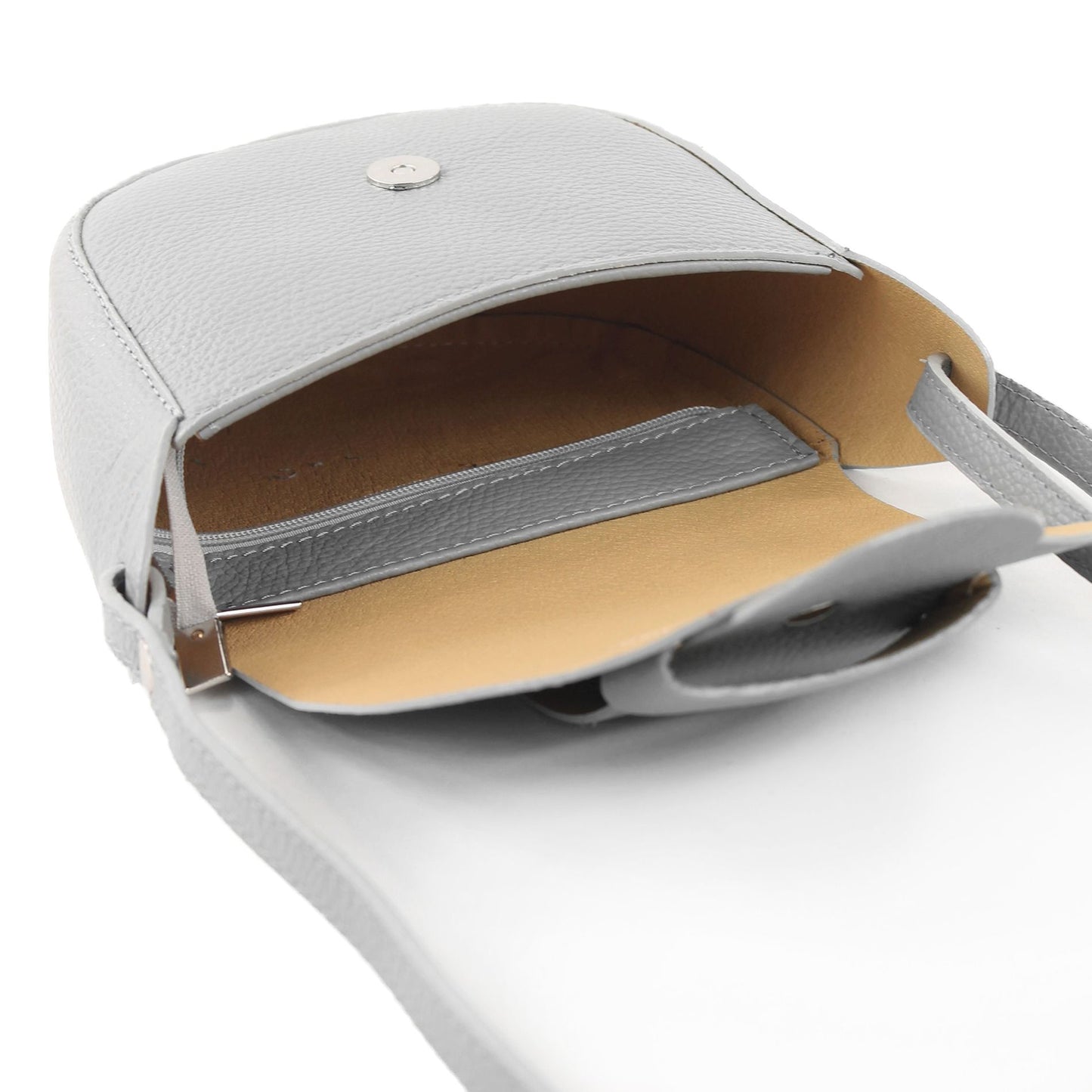 modamoda de - T194 -  ital. Umhängetasche Klein aus Echtleder