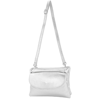 modamoda de - T199 - ital. Umhängetasche Clutch Leder Klein