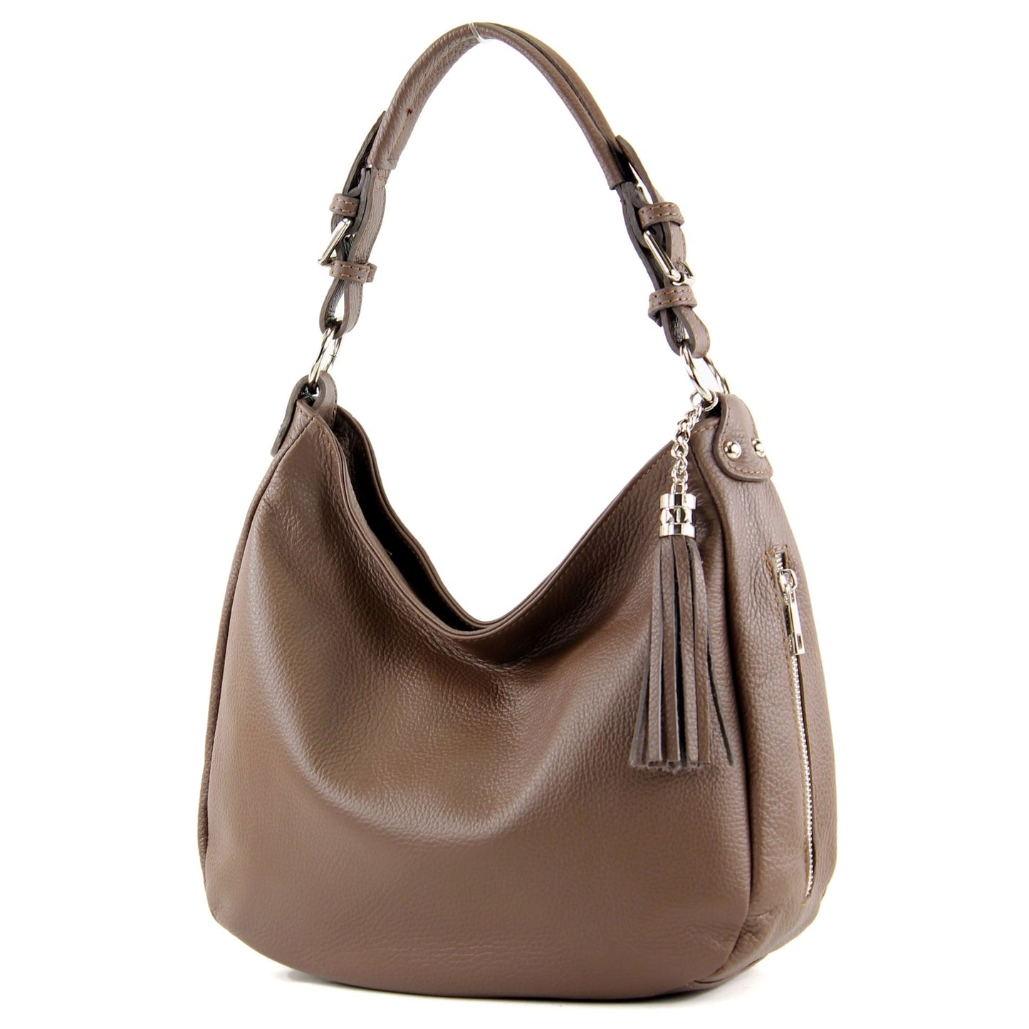 modamoda de T200 Damen Leder Schultertasche Henkeltasche handmade in Italy