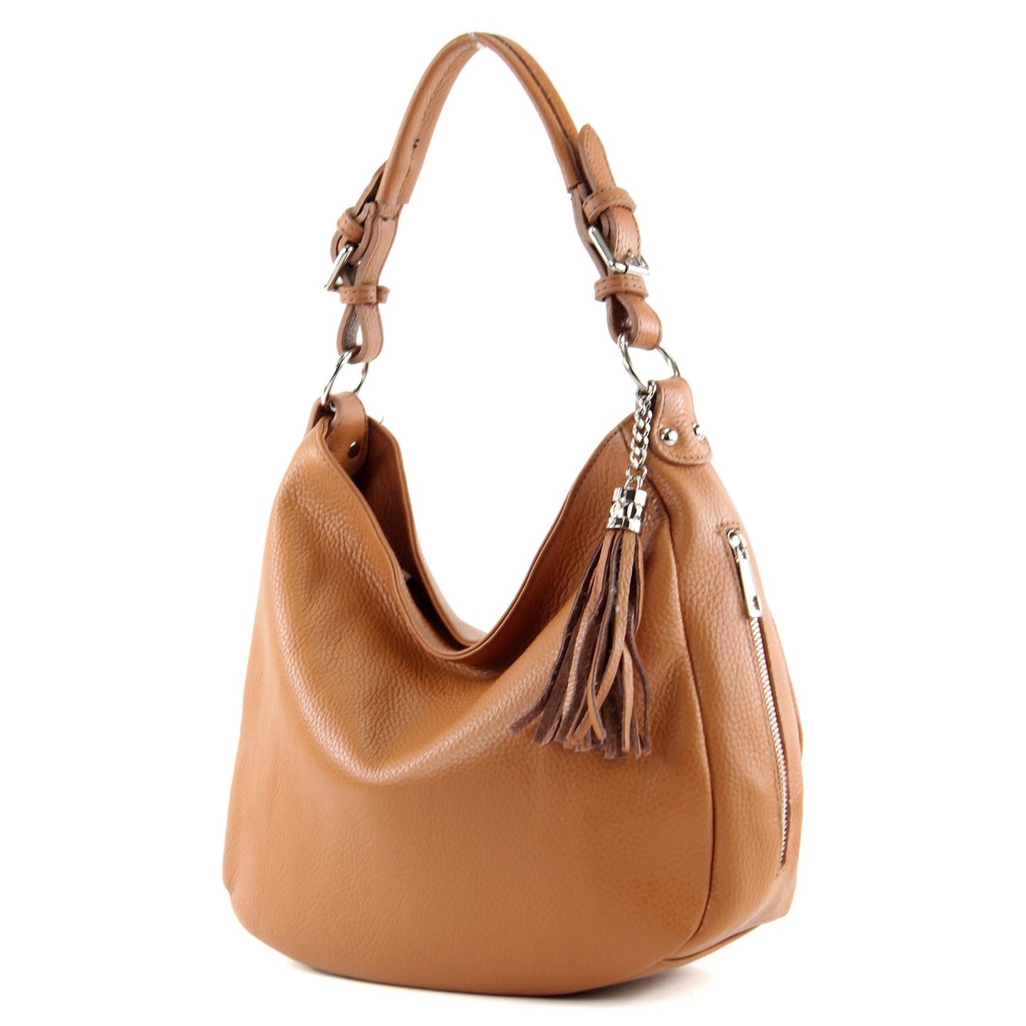 modamoda de T200 Damen Leder Schultertasche Henkeltasche handmade in Italy