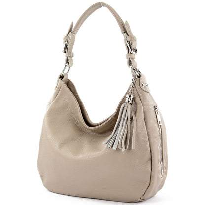 modamoda de T200 Damen Leder Schultertasche Henkeltasche handmade in Italy