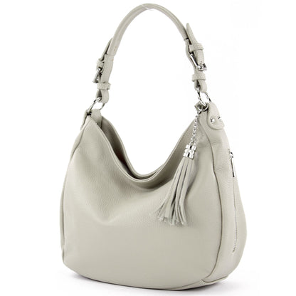 modamoda de T200 Damen Leder Schultertasche Henkeltasche handmade in Italy