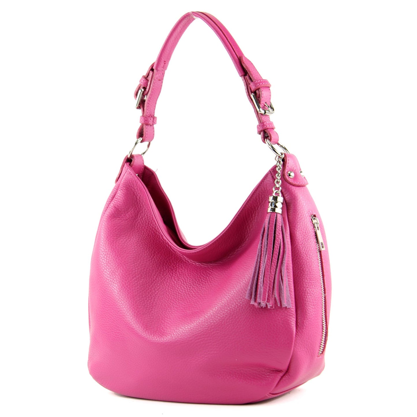 modamoda de T200 Damen Leder Schultertasche Henkeltasche handmade in Italy