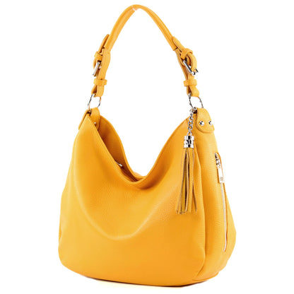 modamoda de T200 Damen Leder Schultertasche Henkeltasche handmade in Italy