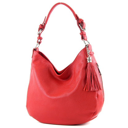 modamoda de T200 Damen Leder Schultertasche Henkeltasche handmade in Italy