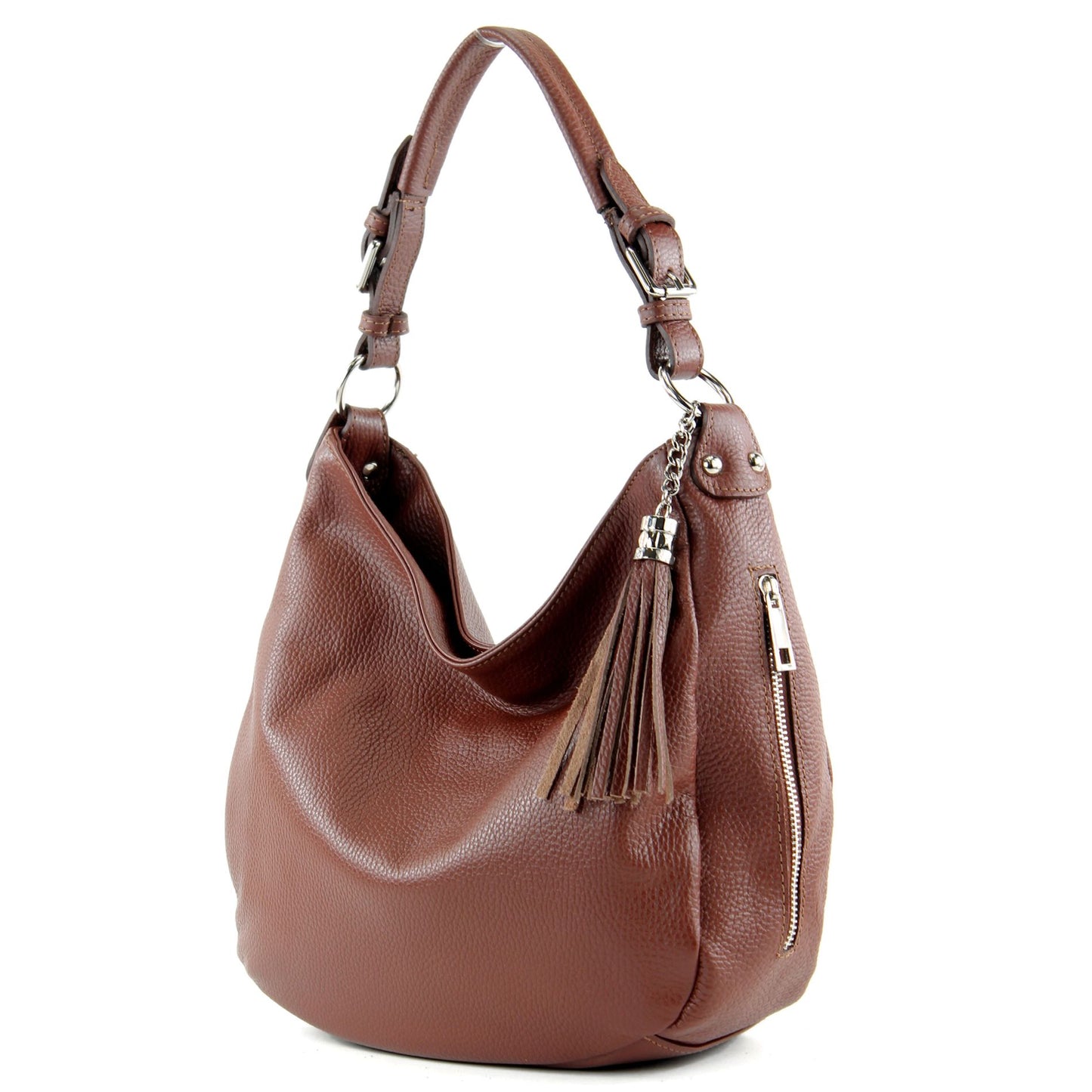 modamoda de T200 Damen Leder Schultertasche Henkeltasche handmade in Italy