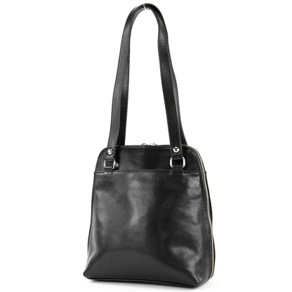 modamoda de - T203 -  ital. Damen Rucksack Daypack aus Leder