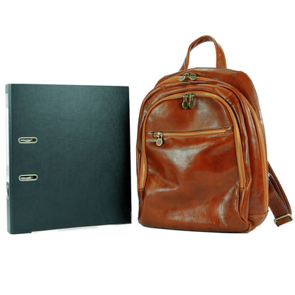 modamoda de - T204 -  ital. Unisex Rucksack aus Leder