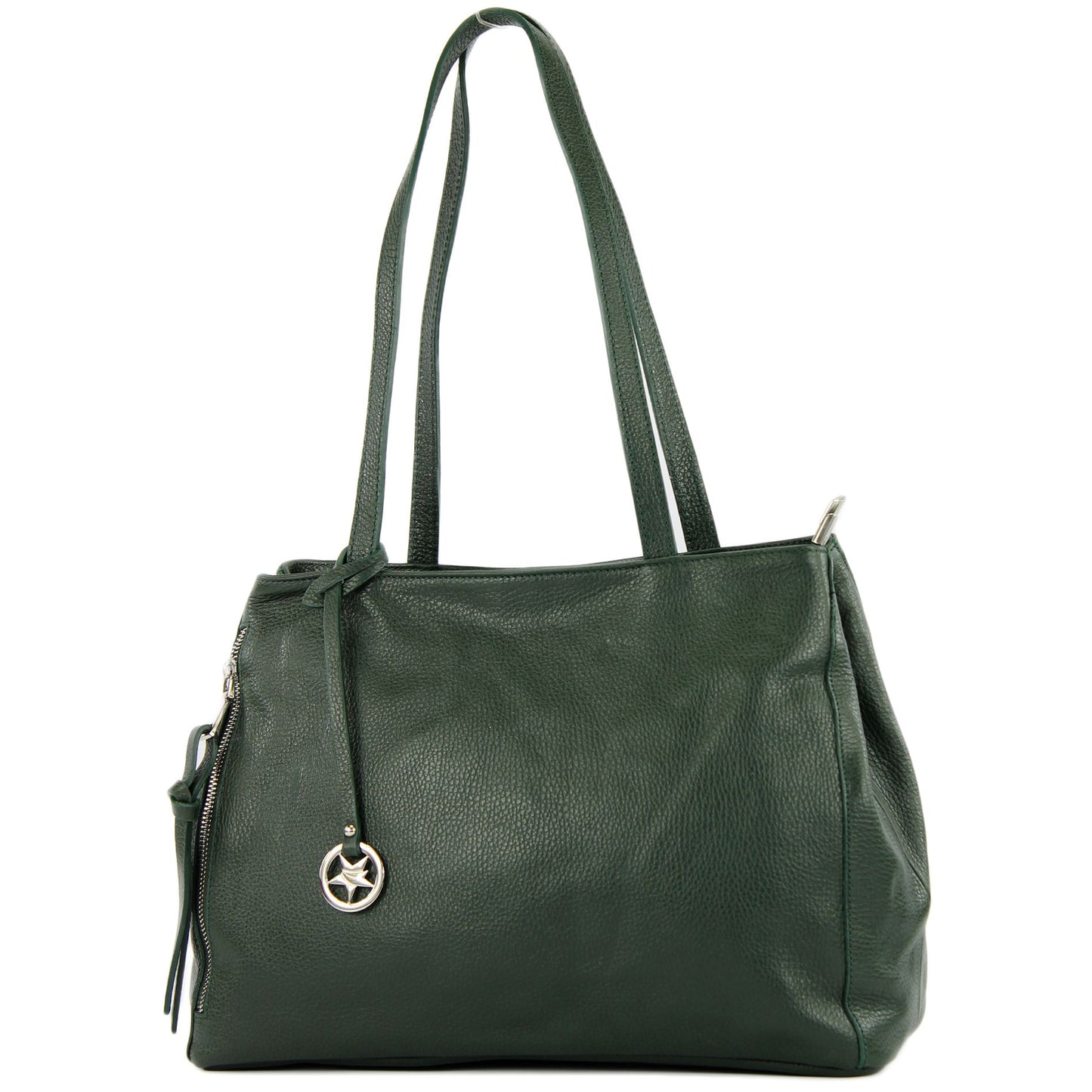modamoda de T205 Damen Leder Schultertasche Shopper Henkeltasche handmade in Italy