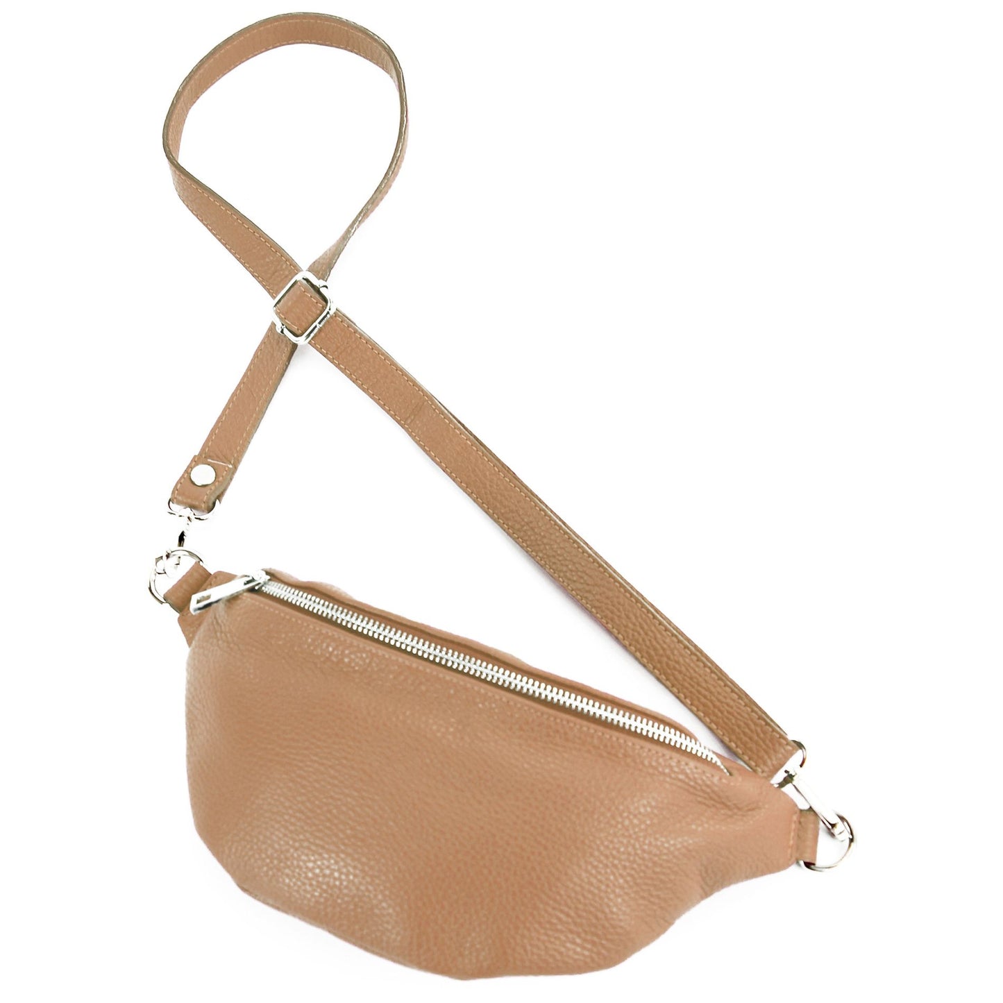modamoda de T211 Damen Leder Bauchtasche Brusttasche Hüfttasche handmade in Italy