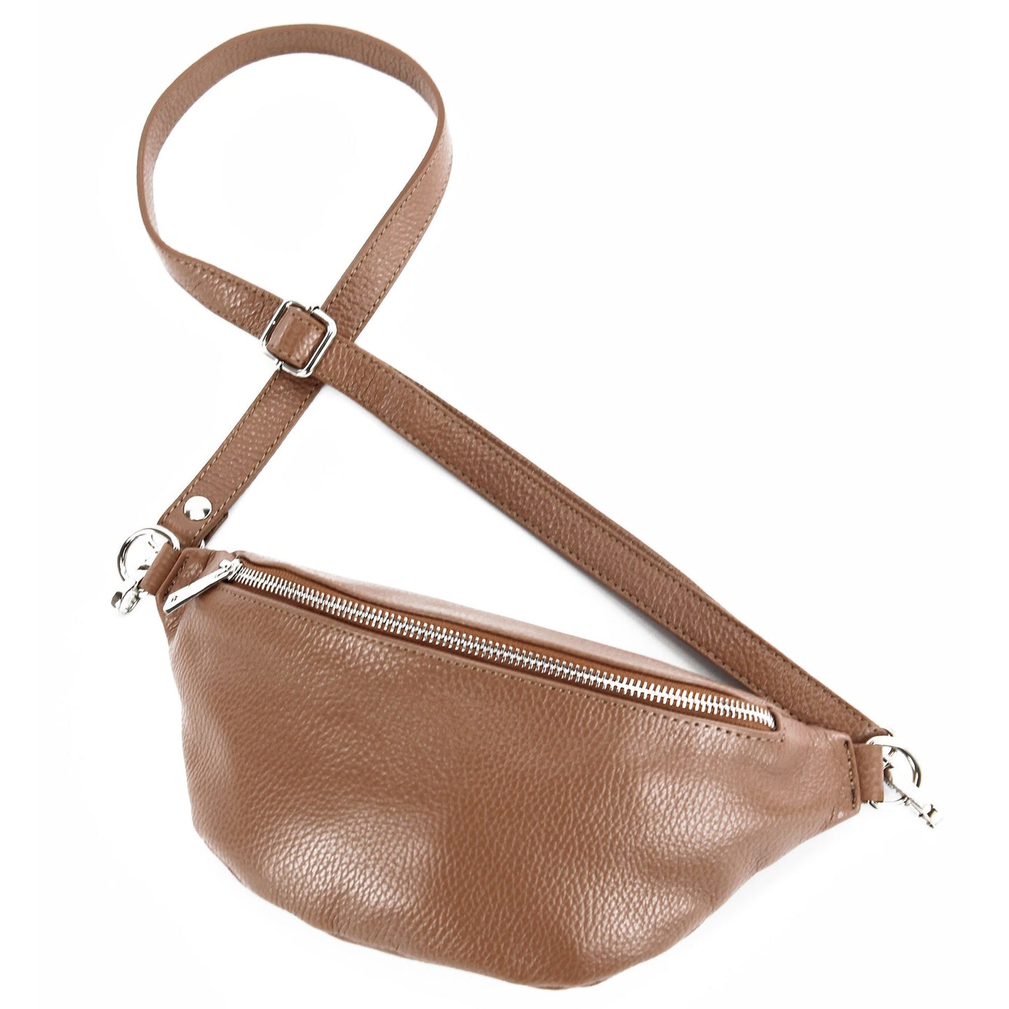 modamoda de T211 Damen Leder Bauchtasche Brusttasche Hüfttasche handmade in Italy