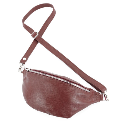 modamoda de T211 Damen Leder Bauchtasche Brusttasche Hüfttasche handmade in Italy