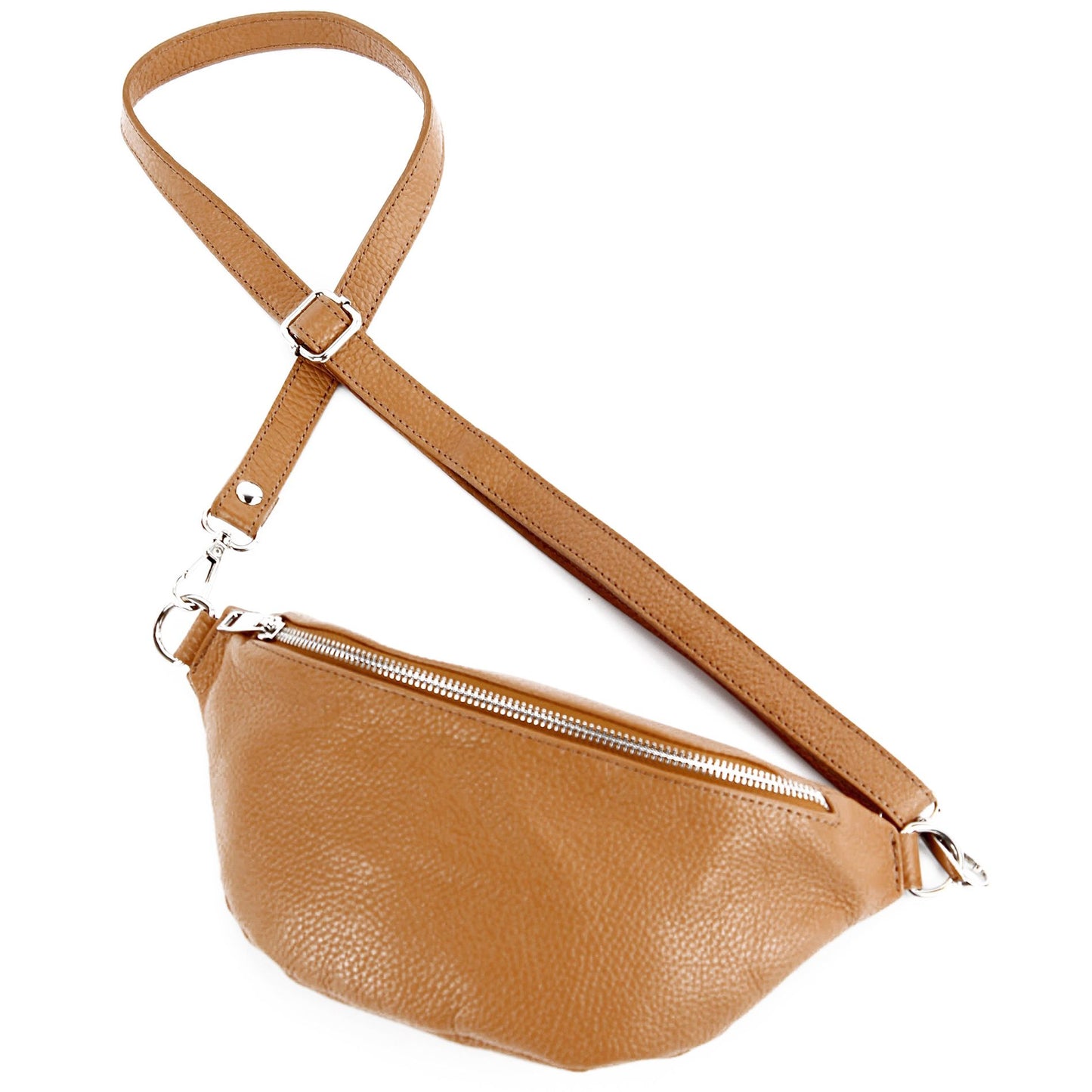 modamoda de T211 Damen Leder Bauchtasche Brusttasche Hüfttasche handmade in Italy
