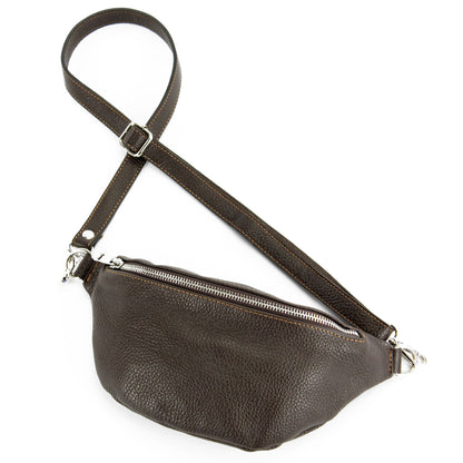 modamoda de T211 Damen Leder Bauchtasche Brusttasche Hüfttasche handmade in Italy