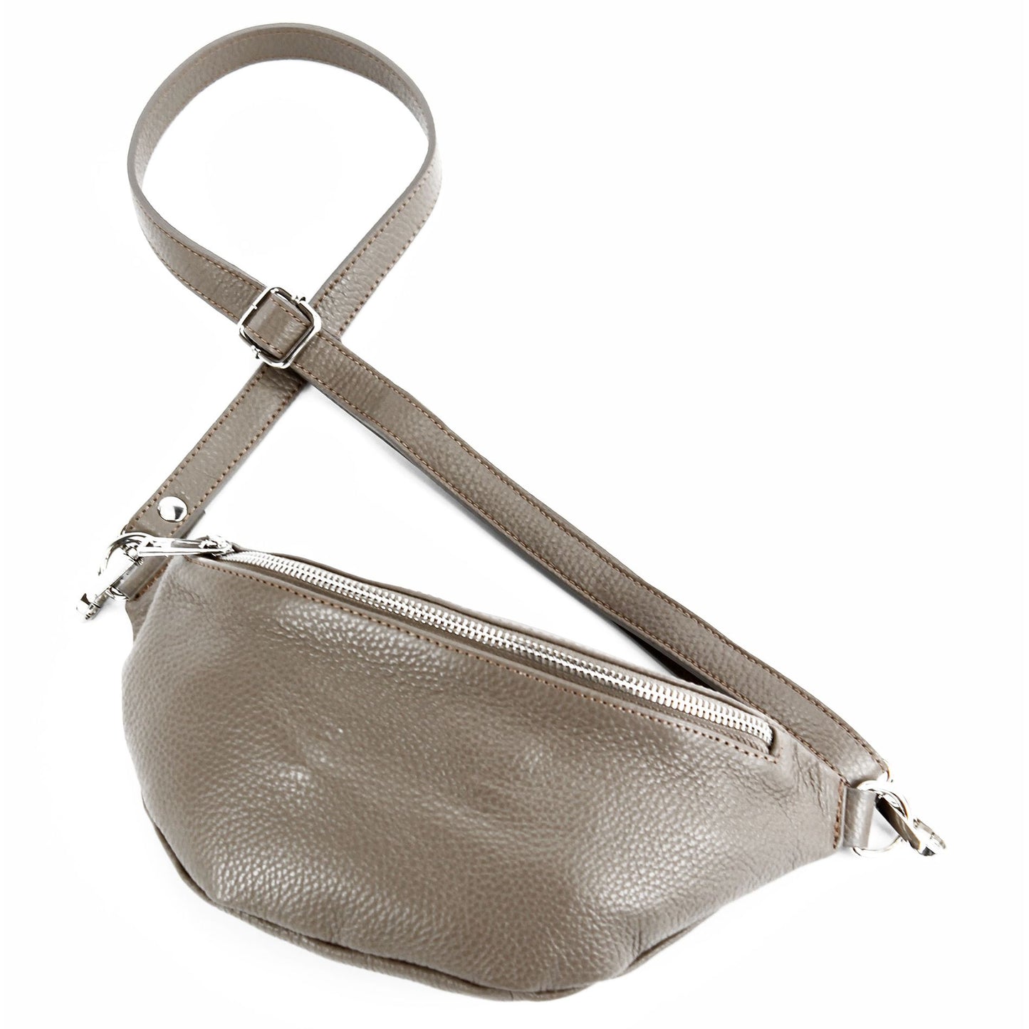modamoda de T211 Damen Leder Bauchtasche Brusttasche Hüfttasche handmade in Italy