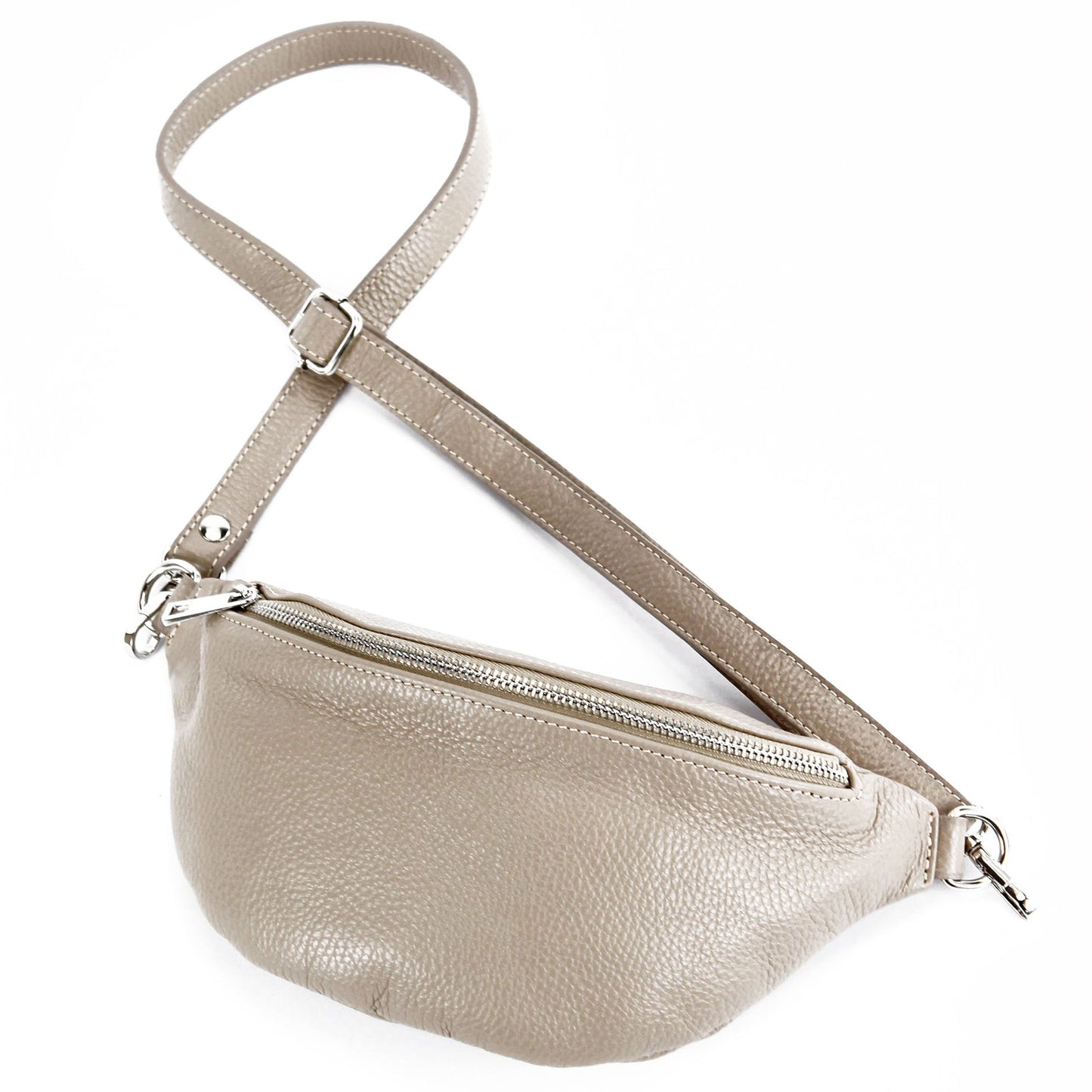 modamoda de T211 Damen Leder Bauchtasche Brusttasche Hüfttasche handmade in Italy