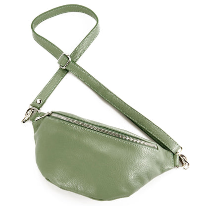 modamoda de T211 Damen Leder Bauchtasche Brusttasche Hüfttasche handmade in Italy