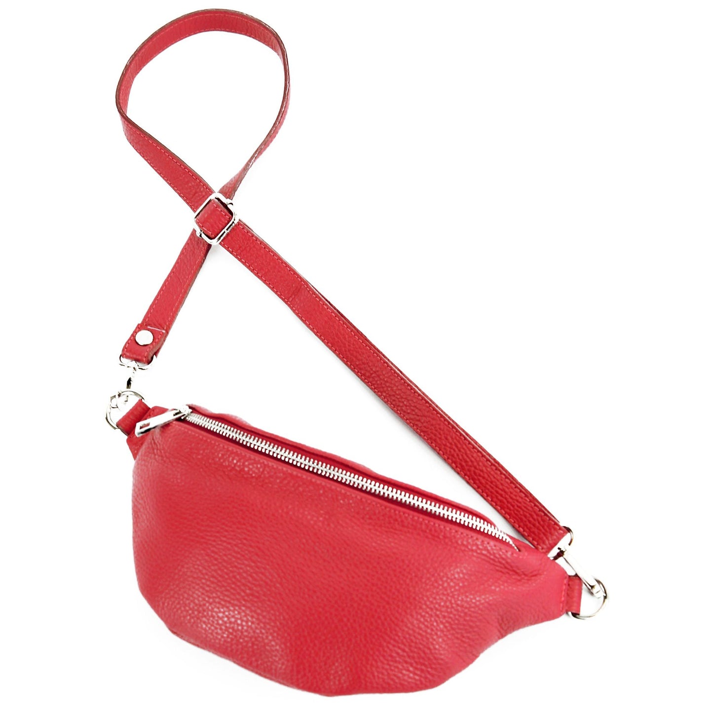 modamoda de T211 Damen Leder Bauchtasche Brusttasche Hüfttasche handmade in Italy