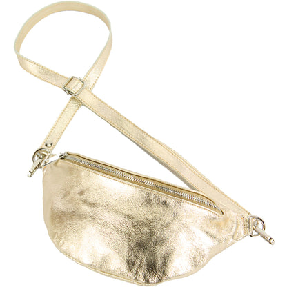 modamoda de T211 Damen Leder Bauchtasche Brusttasche Hüfttasche handmade in Italy