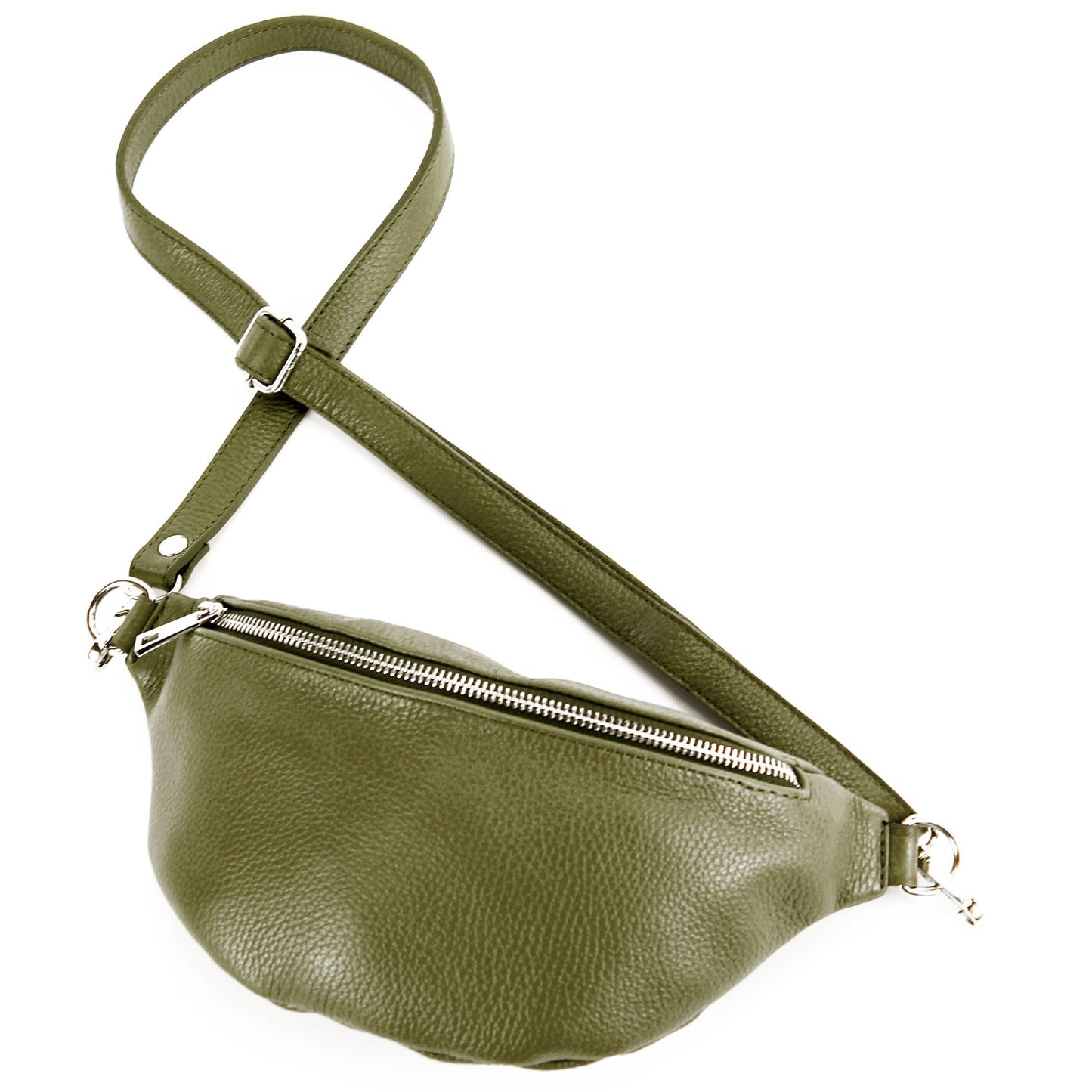 modamoda de T211 Damen Leder Bauchtasche Brusttasche Hüfttasche handmade in Italy