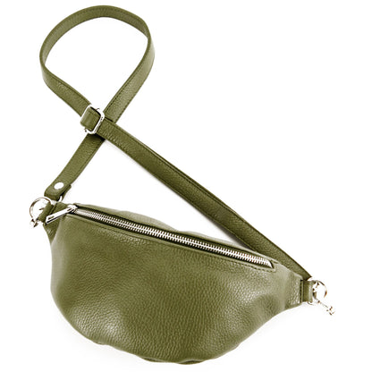 modamoda de T211 Damen Leder Bauchtasche Brusttasche Hüfttasche handmade in Italy