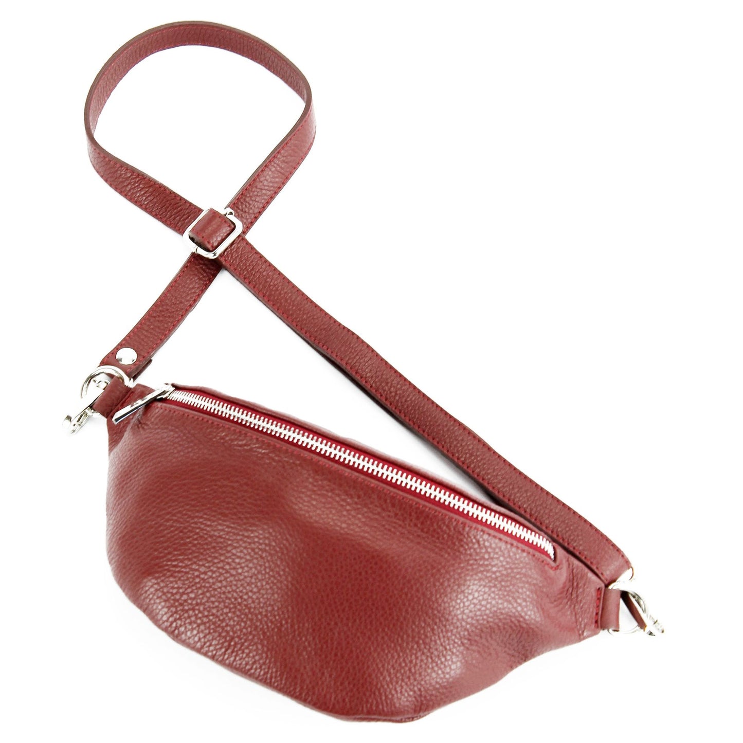 modamoda de T211 Damen Leder Bauchtasche Brusttasche Hüfttasche handmade in Italy