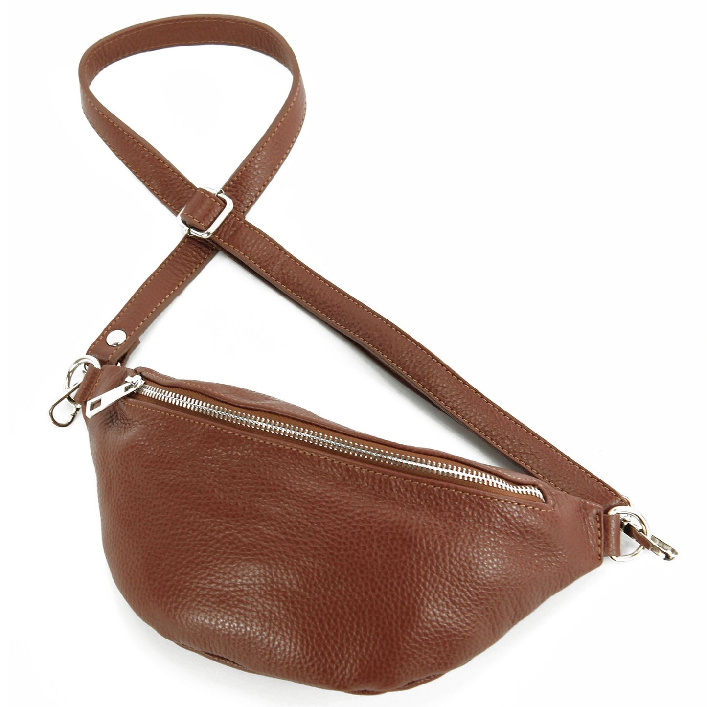 modamoda de T211 Damen Leder Bauchtasche Brusttasche Hüfttasche handmade in Italy