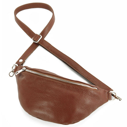 modamoda de T211 Damen Leder Bauchtasche Brusttasche Hüfttasche handmade in Italy