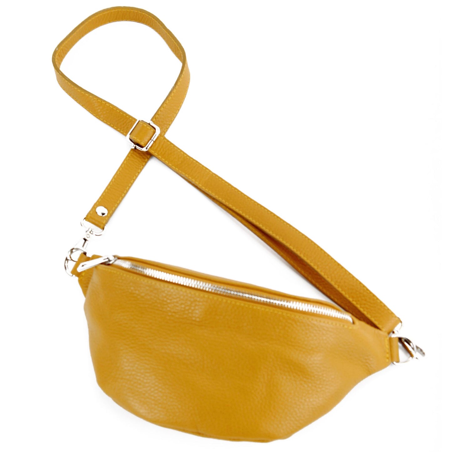 modamoda de T211 Damen Leder Bauchtasche Brusttasche Hüfttasche handmade in Italy