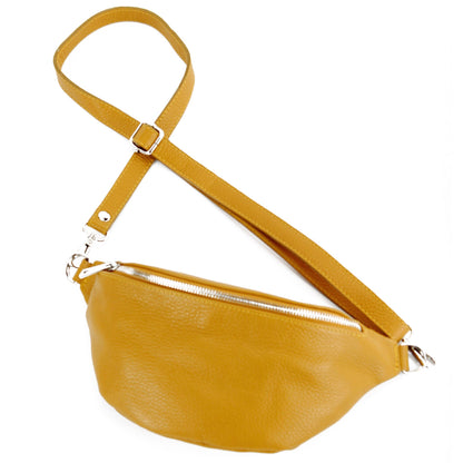 modamoda de T211 Damen Leder Bauchtasche Brusttasche Hüfttasche handmade in Italy