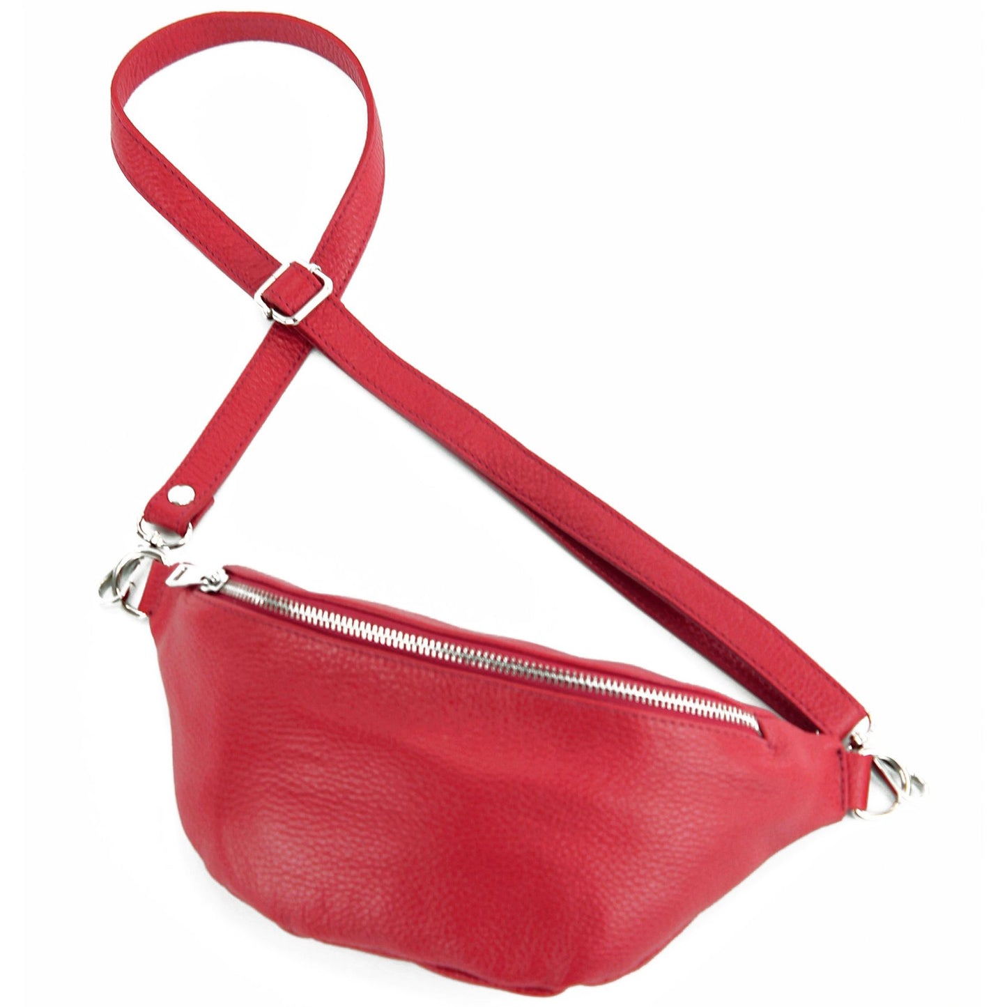 modamoda de T211 Damen Leder Bauchtasche Brusttasche Hüfttasche handmade in Italy