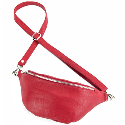 modamoda de T211 Damen Leder Bauchtasche Brusttasche Hüfttasche handmade in Italy