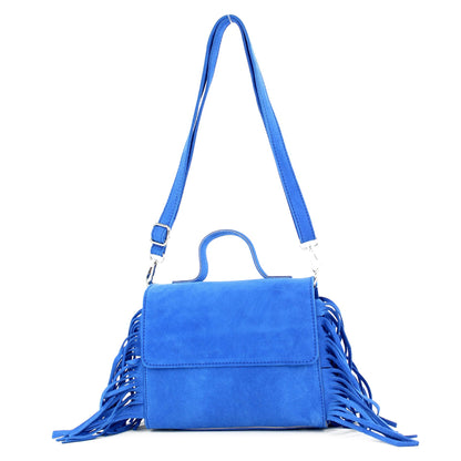 modamoda de - T216 - ital. Umhängetasche Schultertasche aus Wildleder