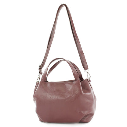 modamoda de T218 Damen Leder Henkeltasche Tragetasche Schultertasche handmade in Italy