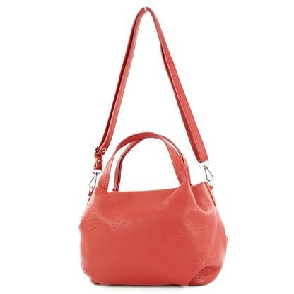 modamoda de T218 Damen Leder Henkeltasche Tragetasche Schultertasche handmade in Italy