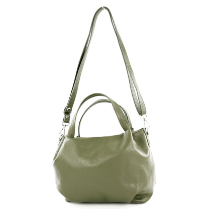 modamoda de T218 Damen Leder Henkeltasche Tragetasche Schultertasche handmade in Italy