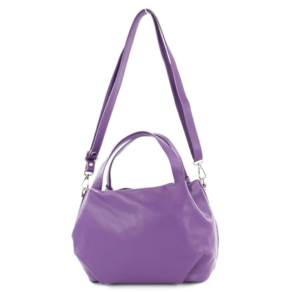 modamoda de T218 Damen Leder Henkeltasche Tragetasche Schultertasche handmade in Italy
