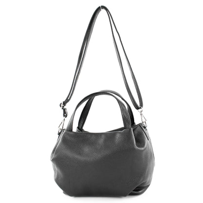 modamoda de T218 Damen Leder Henkeltasche Tragetasche Schultertasche handmade in Italy