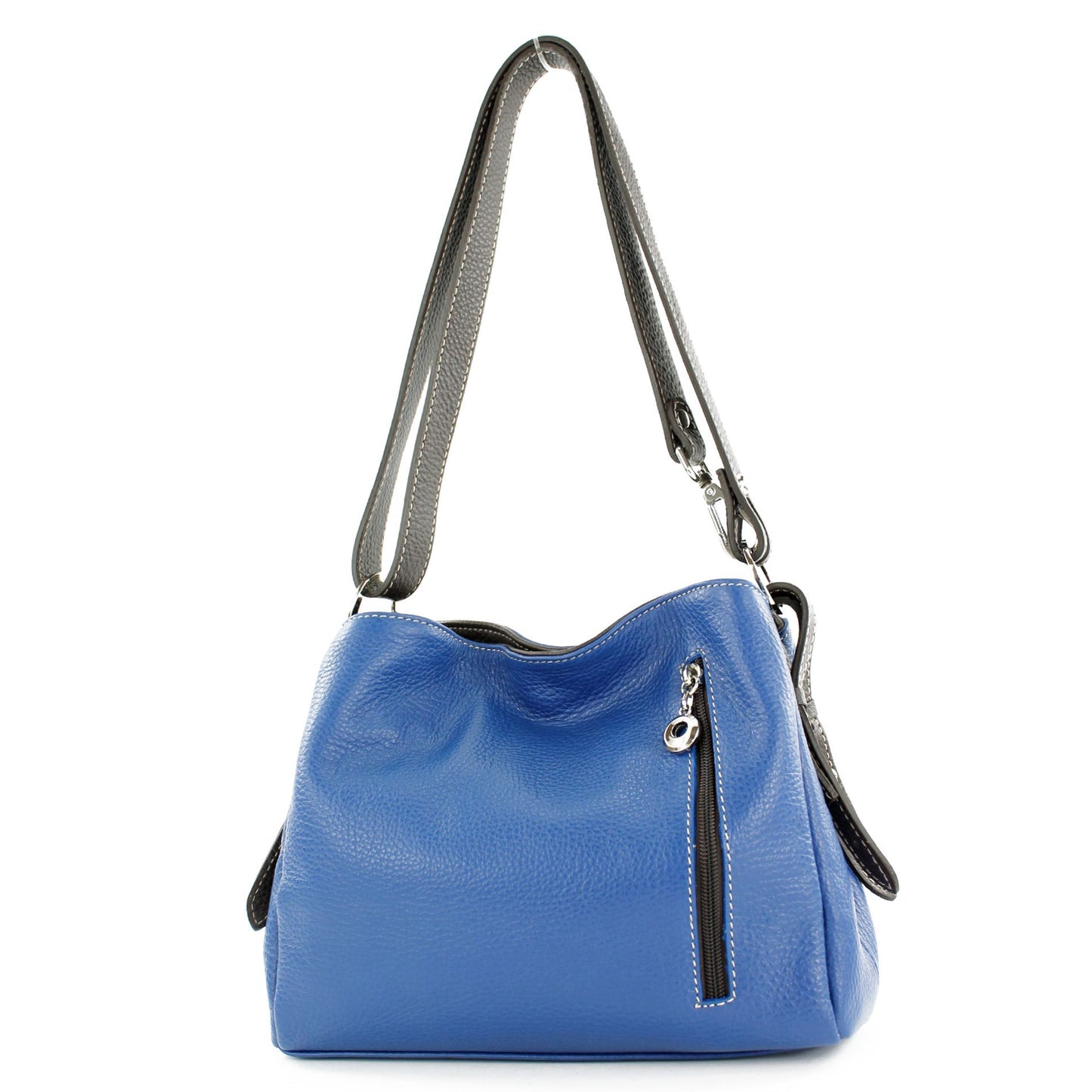 modamoda de T220 Damen Leder Schultertasche Handtasche Klein handmade in Italy